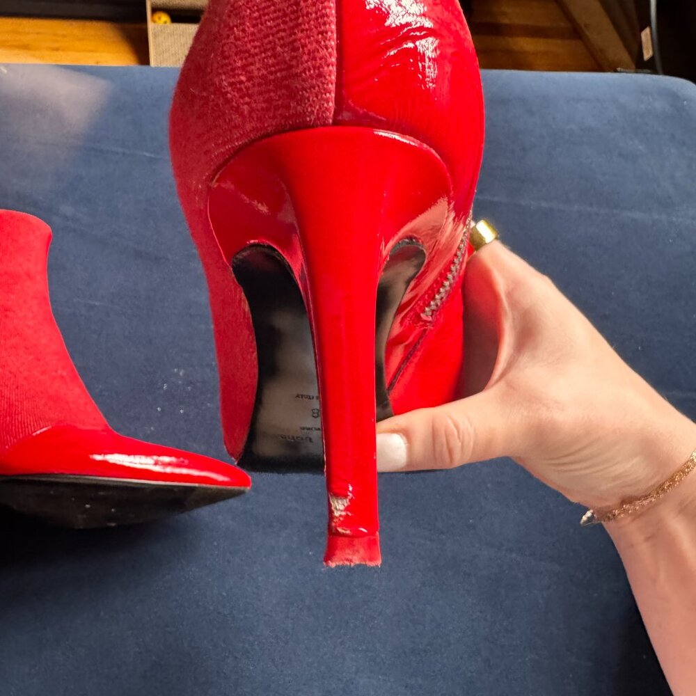 Rag & Bone Beha Pointy Toe Red Boot Size 38/8 - image 5